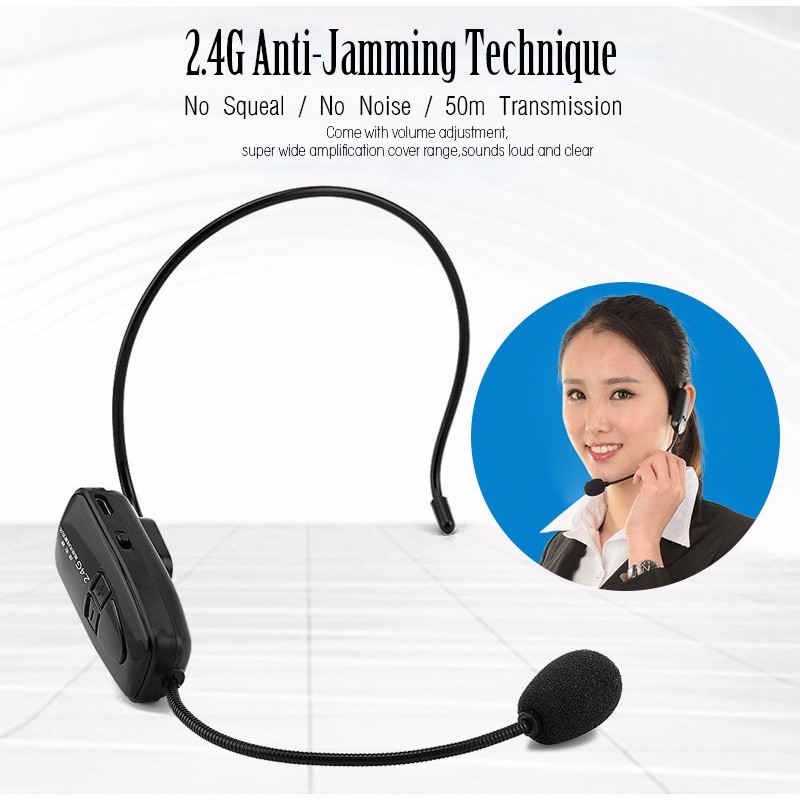 MICROPHONE ĐEO TAI KHÔNG DÂY 2.4G XXD-G18