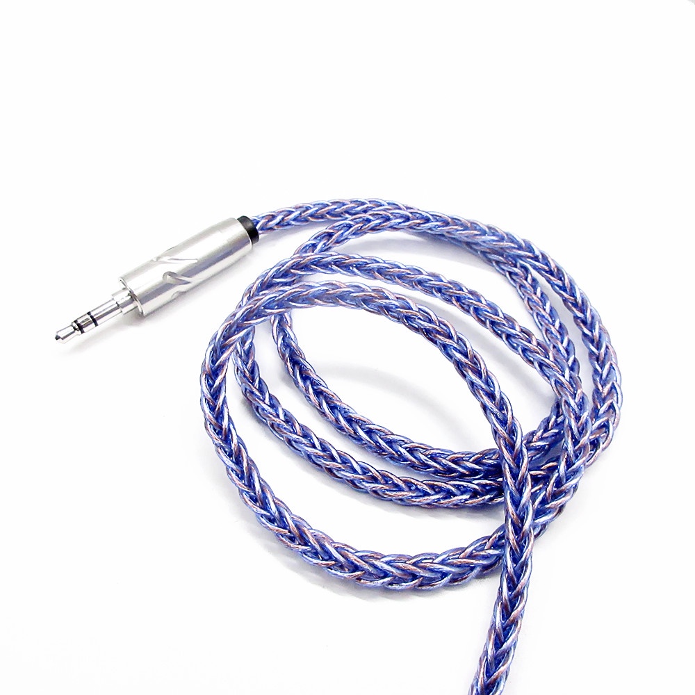 Dây Cáp Nối Tai Nghe 8 Shares 240 Lõi MMCX 2Pin 0.78mm Bằng Đồng Mạ Bạc Cho Kxs Aria EDX PRO ESX AS16 PRO