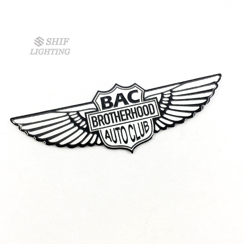 Logo trang trí xe ô tô bằng nhôm hình biểu tượng robot