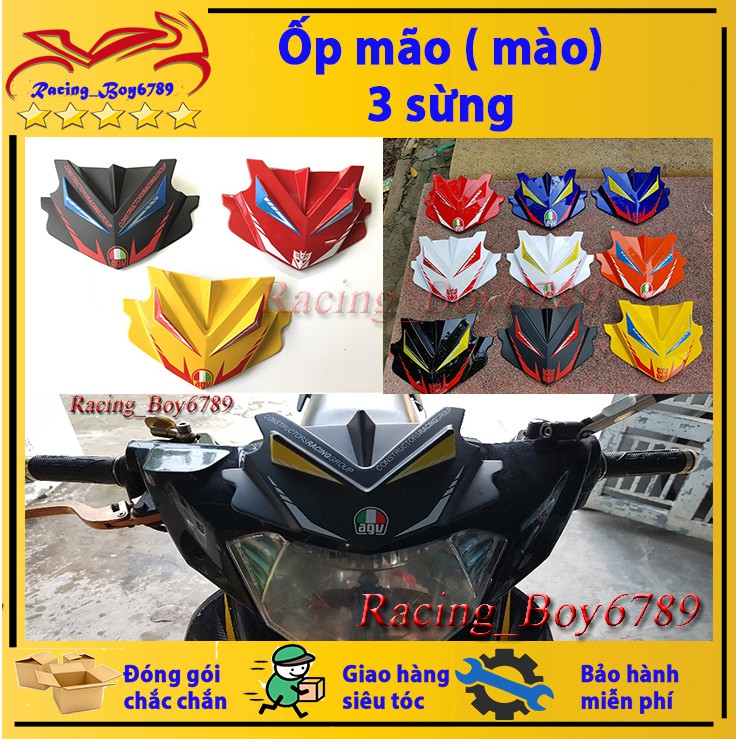Ốp mão Exciter,Wave,Sirius,xe điện..Đủ màu