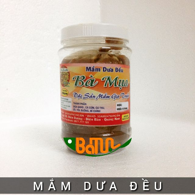 MẮM DƯA ĐỀU 450G - MẮM BÀ MỤA