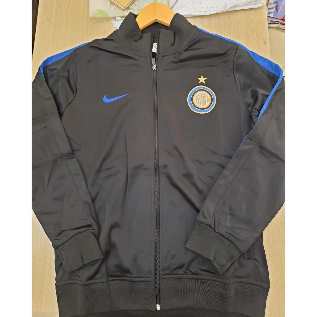 Áo khoác đá bóng intermilan đen
