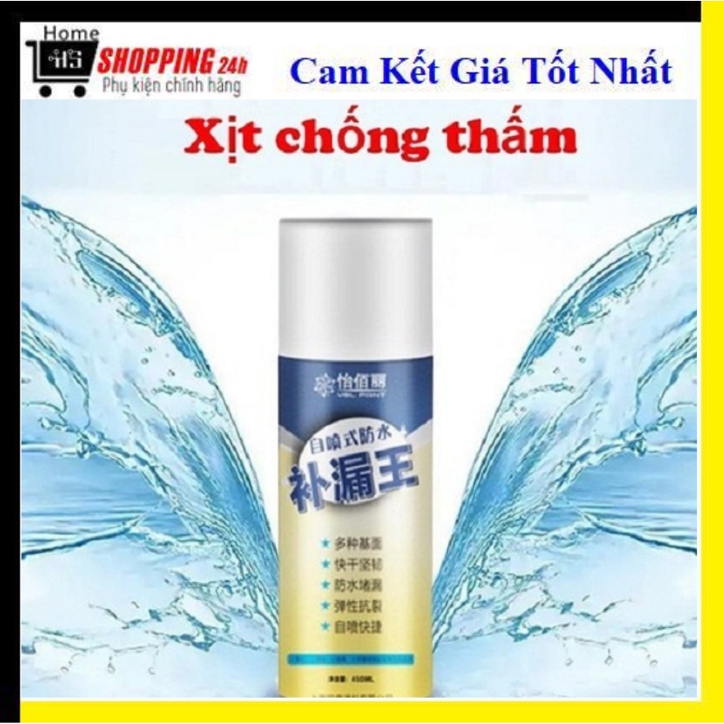 Bình xịt chống dột, chống thấm nước phủ bám được trên mọi bề mặt vật liệu