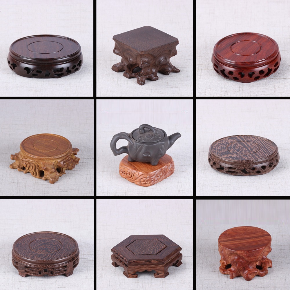 Đôn Tầu Bằng Gỗ Dùng Kê Ấm Chén Trà, Lư Hương, Chậu Cây Bonsai Với Nhiều Kích Thước