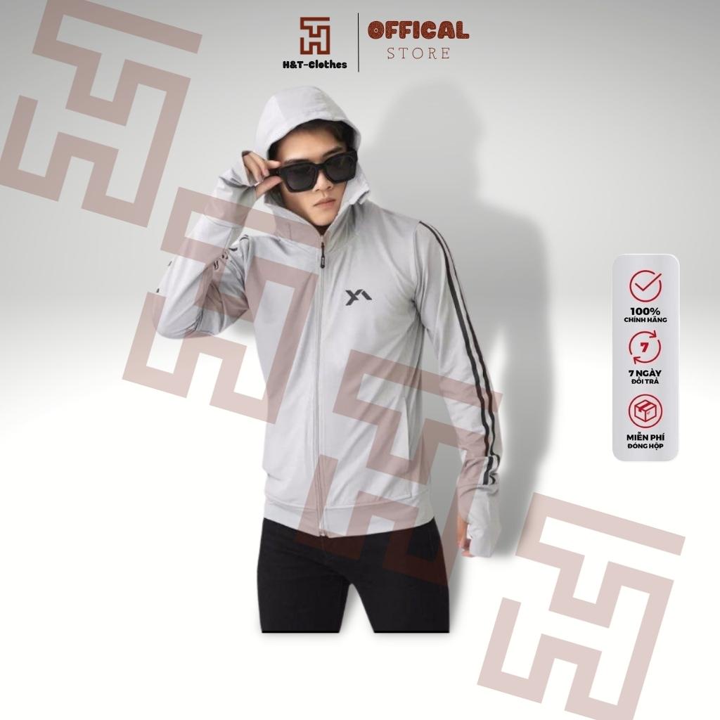 Áo chống nắng thời trang thể thao nam cao cấp vân sọc vải kim thoáng mát N2V H&amp;T-Clothes