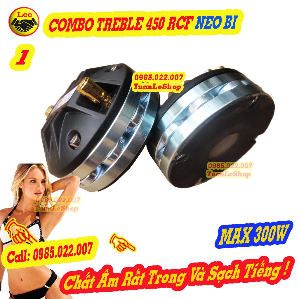 COMBO 2 CỦ LOA TREBLE RCF 450 NEO BI + PHỄU 11X28+BÍCH CHUYỂN+TỤ - TREP 450 RCF NEO BI