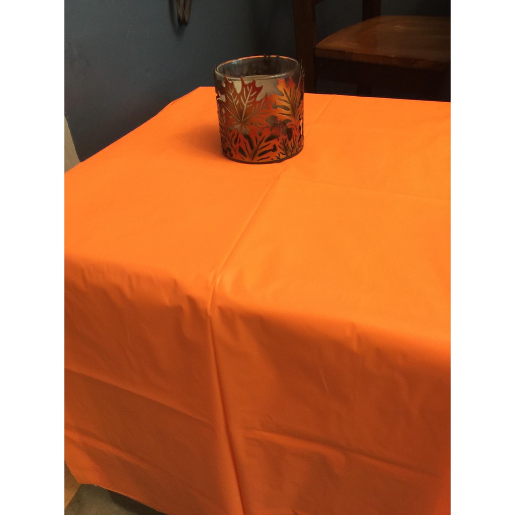 Khăn trải bàn 1m83 x 1m37 màu trơn pastel Happy Birthday - Table cover