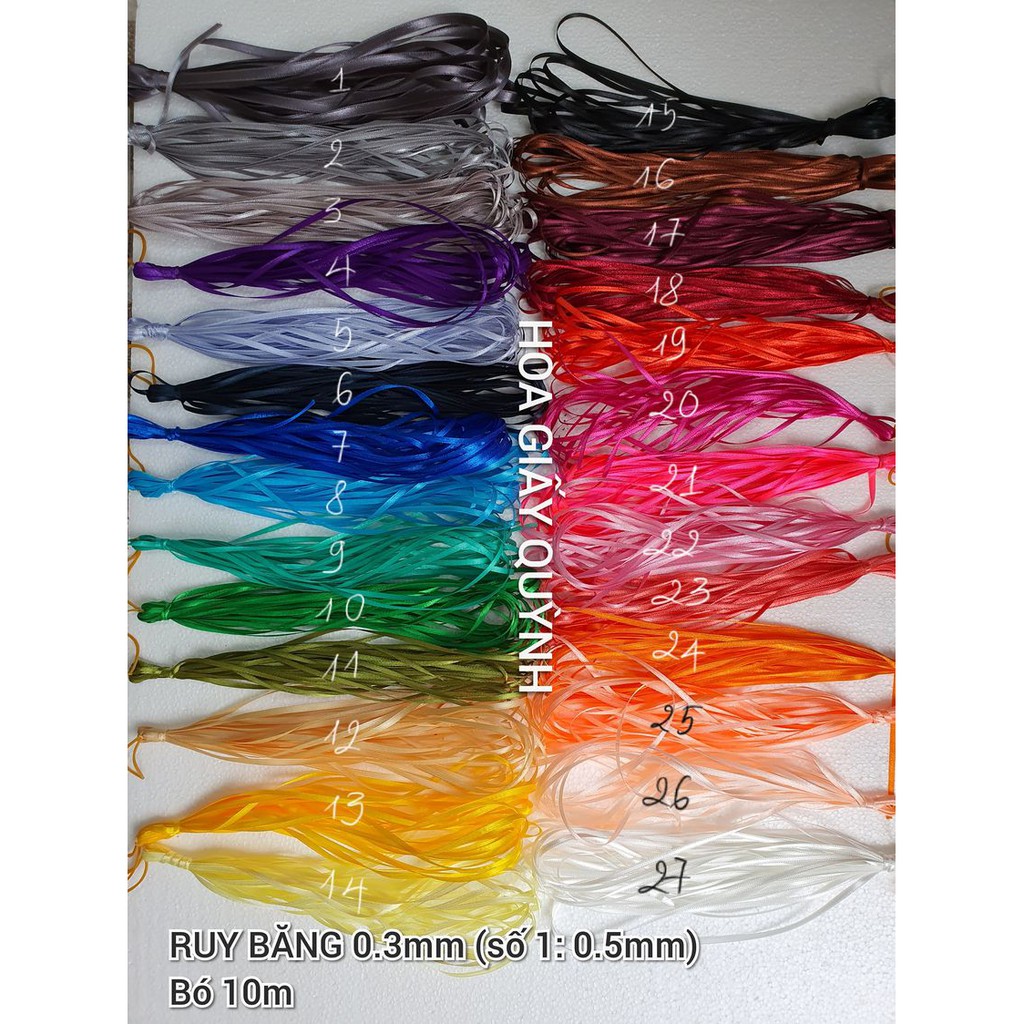 Ruy băng 3mm - bó 10m