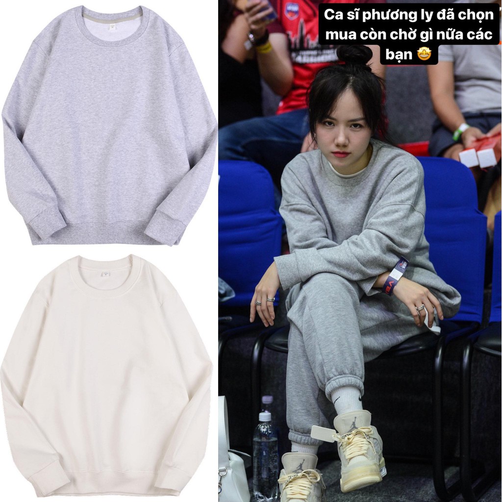 MUA 1TẶNG1 NHẬP MÃ DSST11 Áo Nỉ Unisex, Áo Sweater Nỉ Nam Nữ Basic Form Rộng, Hàng VNXK, Chất Vải Cotton Da Cá | BigBuy360 - bigbuy360.vn