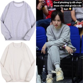 MUA 1TẶNG1 NHẬP MÃ DSST11 Áo Nỉ Unisex, Áo Sweater Nỉ Nam Nữ Basic Form Rộng, Hàng VNXK, Chất Vải Cotton Da Cá