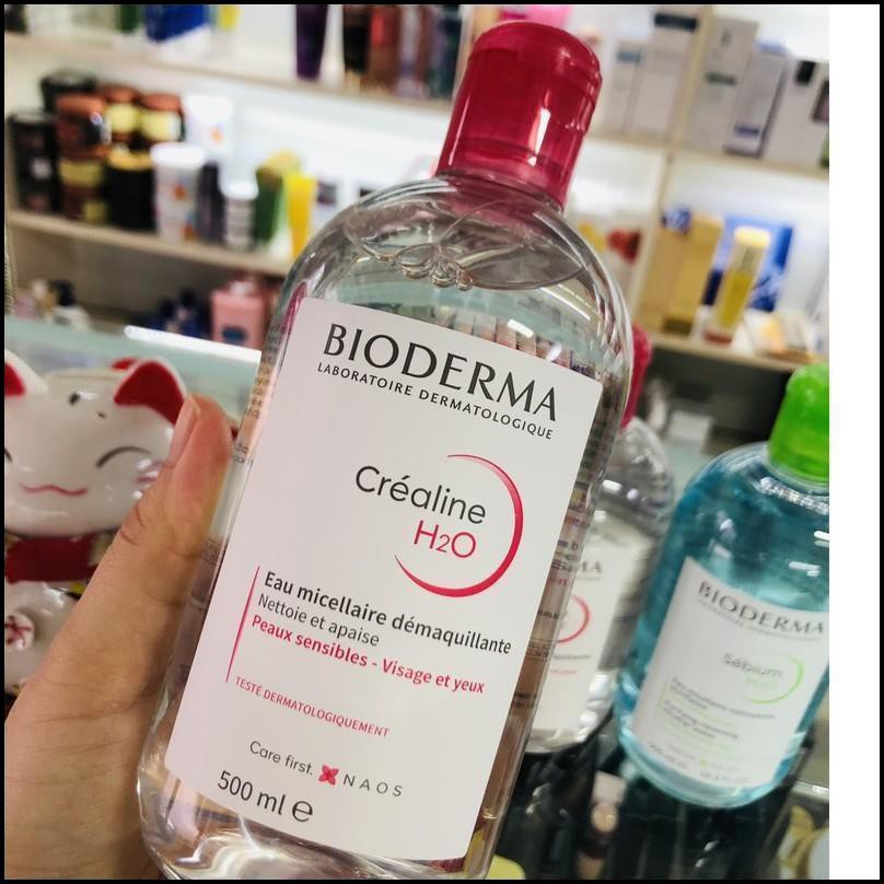 Nước Tẩy Trang Bioderma [CHÍNH HÃNG] Créaline H2O Nắp Bật Bản Mới Nhất, Nước Tẩy Trang Dành Cho Da Nhờn Mụn Bioderma