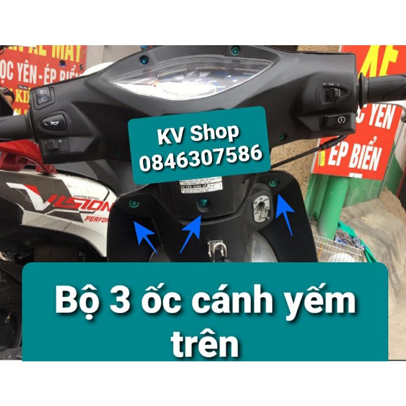 Ốc titan full dàn áo wave 50cc - 100 - 110