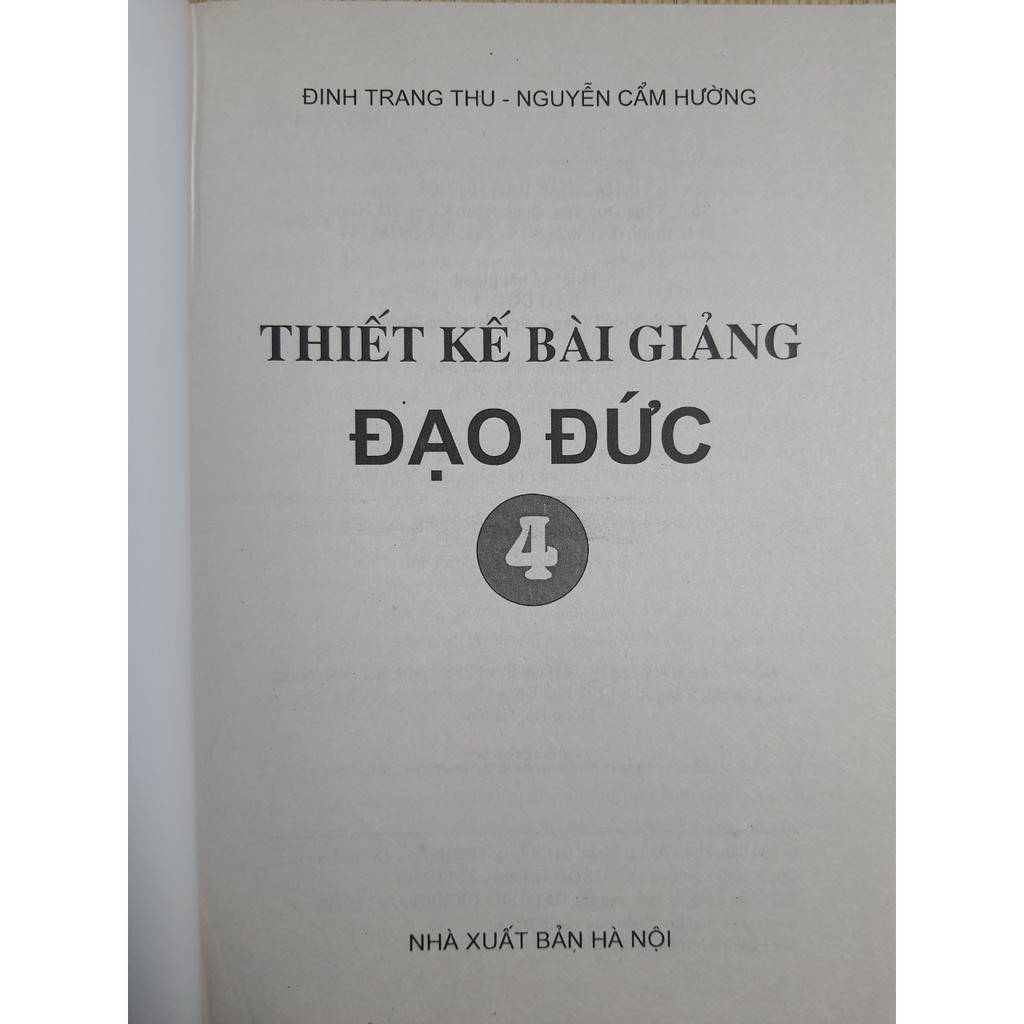 Sách - Thiết kế bài giảng Đạo Đức 4