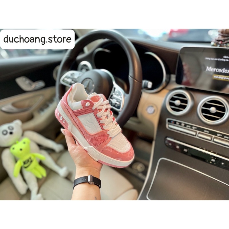 GIÀY LV HỒNG TRẮNG LAI AU CAO CẤP