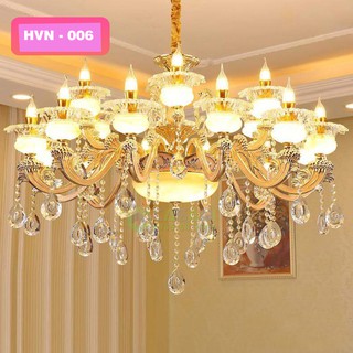 Đèn chùm nến trang trí 15 tay ĐC006 + Tặng kèm 15 bóng đèn