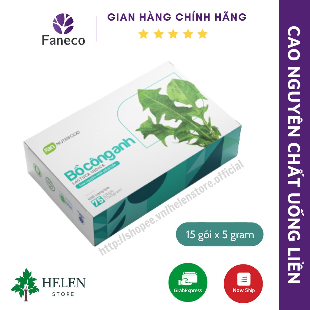 Cao Bồ Công Anh ♥️ FANECO - FanNutrifood ♥️ Cao nguyên chất uống liền - Helen Store