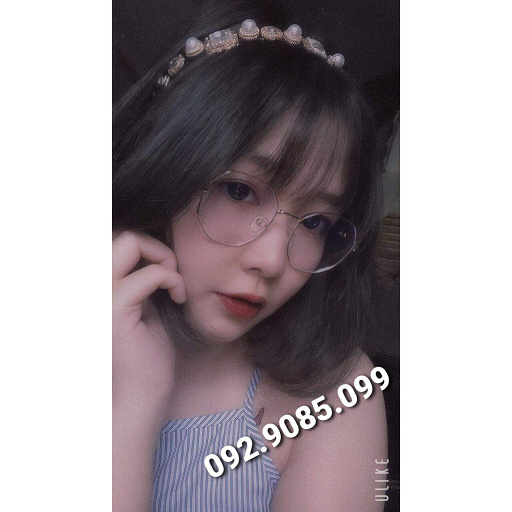 Gọng kính cận kim loại lục giác trái tim - Kính thời trang 0 độ hàn quốc | BigBuy360 - bigbuy360.vn