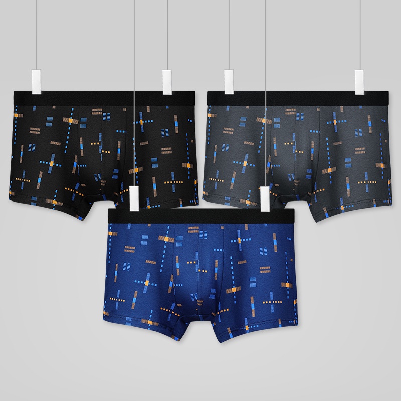Quần Lót Boxer Cotton Kháng Khuẩn Thoáng Khí Thoải Mái Cho Nam 5109