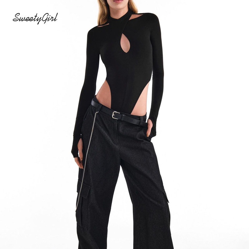 Áo Liền Quần Dài Tay Màu Trơn Thời Trang 2022 Quyến Rũ Cho Nữ