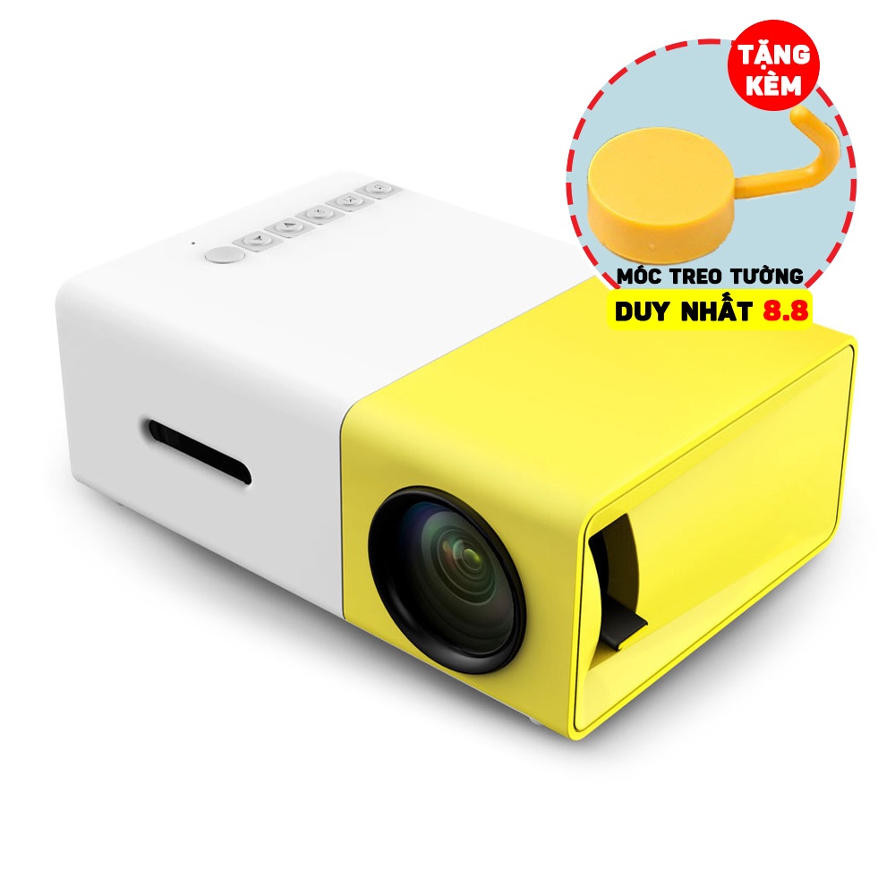 Máy Chiếu Mini LCD LED Xem Phim Tại Nhà Projector YG-300 Kết Nối Điện Thoại Iphone/Android – YG300 (Hàng Có Sẵn) MARRY