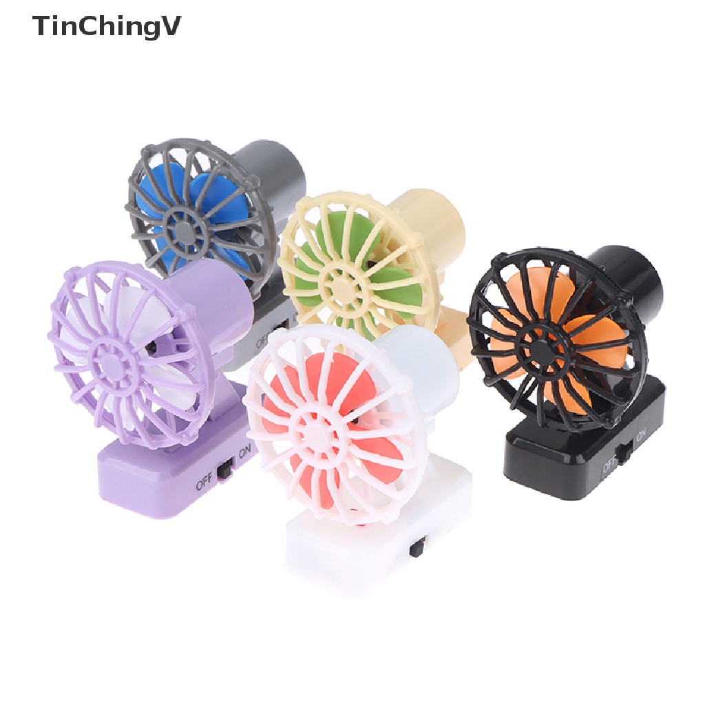 Quạt Điện Mini Để Bàn Trang Trí Nhà Búp Bê Tỉ Lệ 1: 12