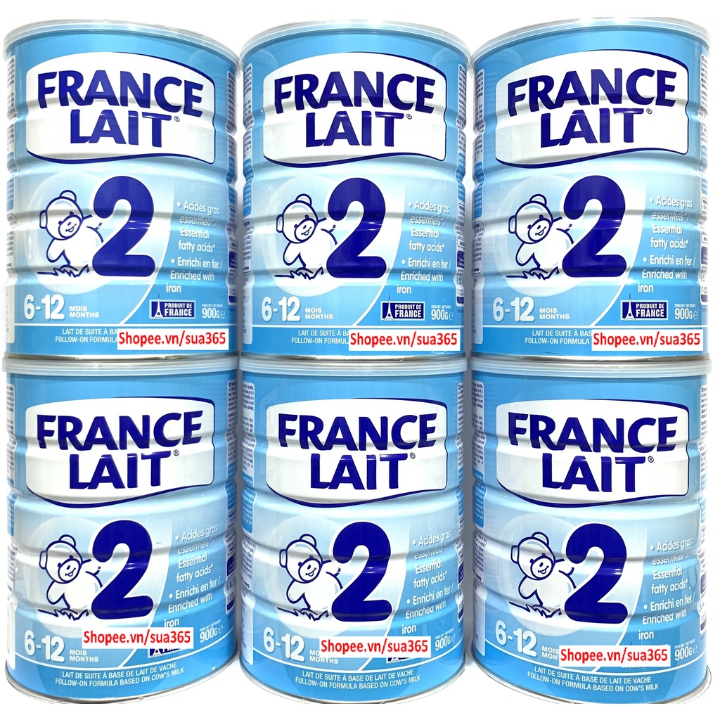 Sữa France Lait 2_900g - 400g_ Date luôn mới ( Dành cho trẻ từ 6 đến 12 tháng tuổi )