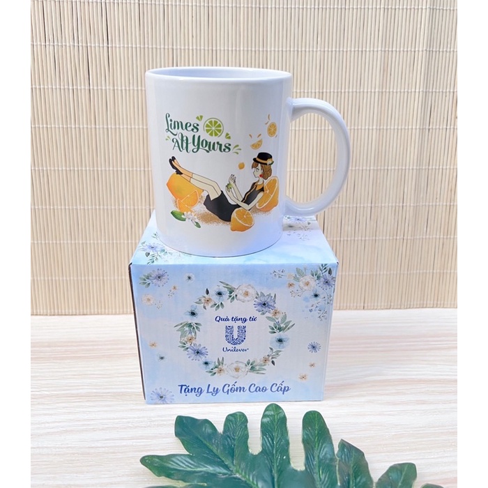 Ly sứ có quai 300ml (Quà Km Unilever)