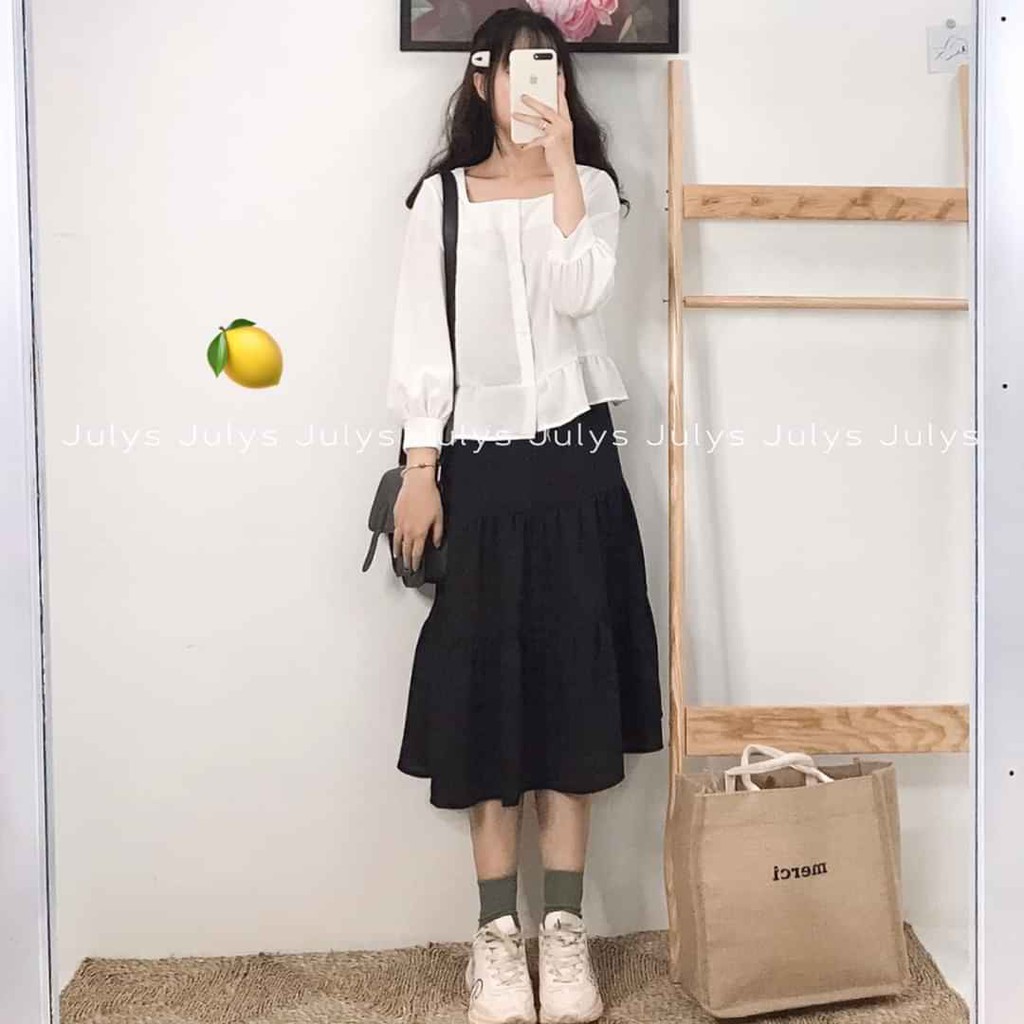 (VNXK RẺ) CHÂN VÁY ULLZANG BA TẦNG💕CHÂN VÁY VON LỤA HOT HIT | BigBuy360 - bigbuy360.vn