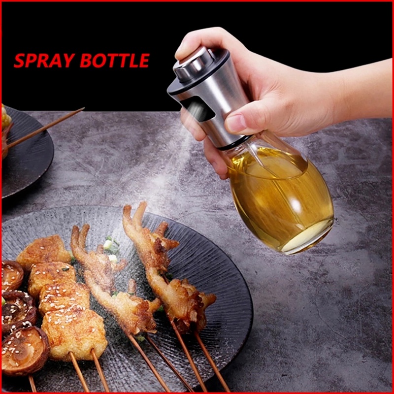 1 Bình Xịt Dầu Olive Bằng Thủy Tinh Chống Rò Rỉ Cho Nhà Bếp