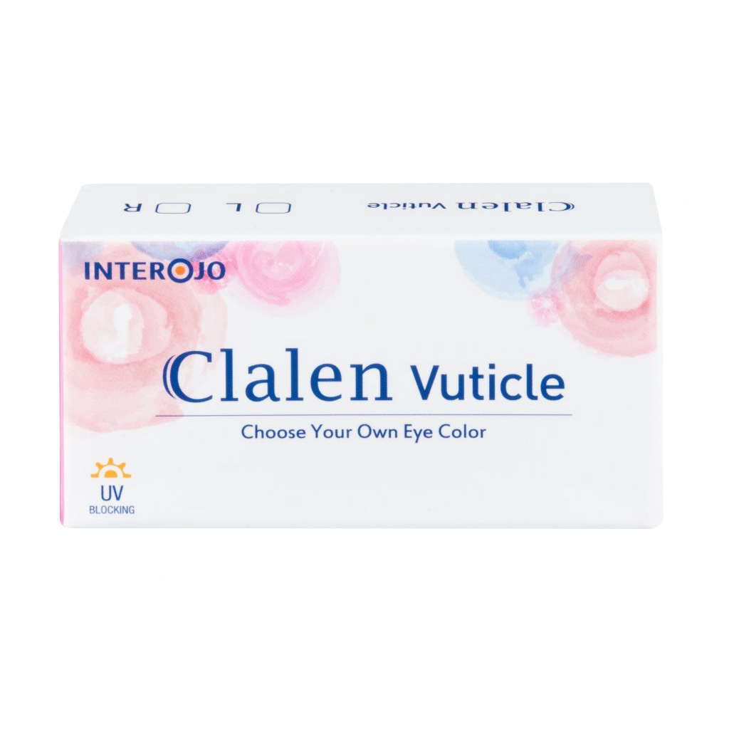 [ Có 7 màu] Kính áp tròng 3 tháng Hàn Quốc Clalen Vuticle có độ từ ( 0.00 - 10.00) [Tặng khay gương + bộ nhíp]