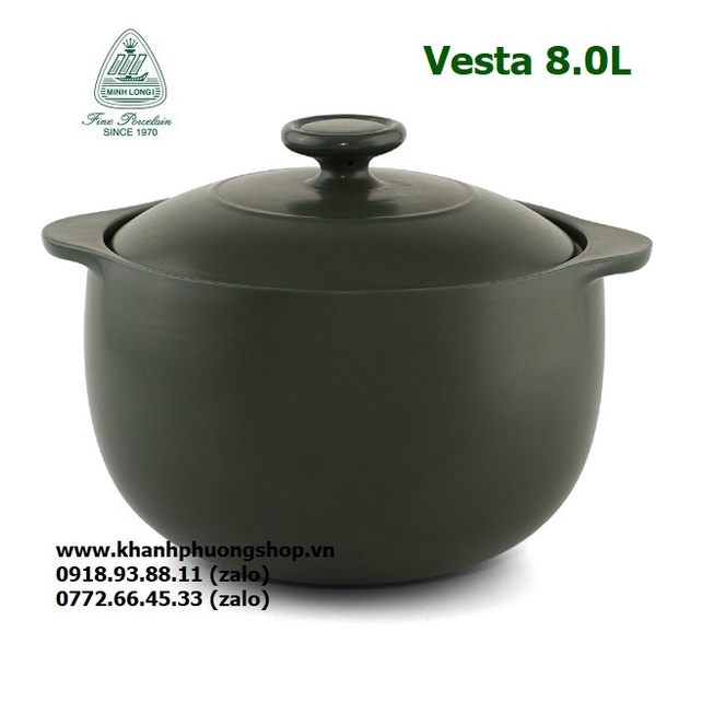 Nồi dưỡng sinh sứ Minh Long 8L - nồi sứ dưỡng sinh Minh Long 8L