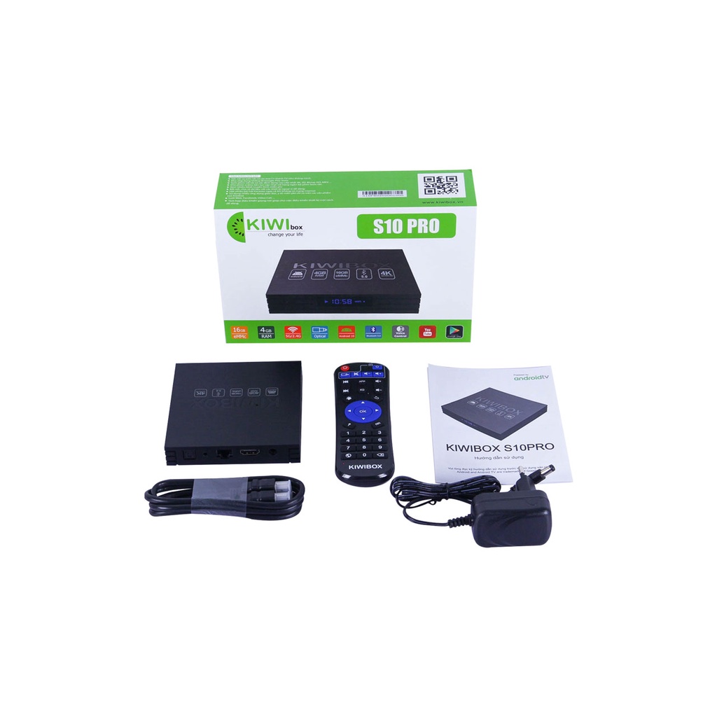 Tivi box KIWI S10 PRO hàng chính hãng cao cấp bảo hành 12 tháng toàn quốc