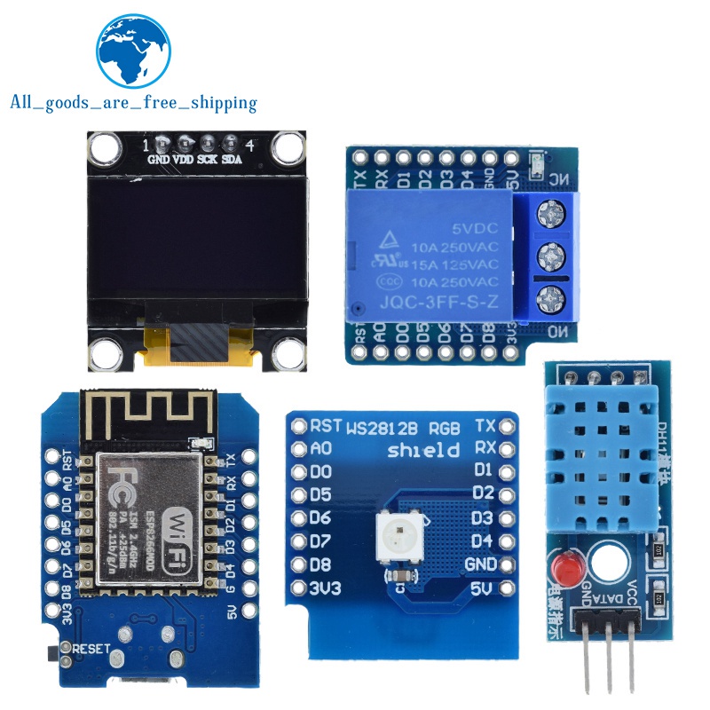Bảng Mạch Phát Triển ESP8266 ESP-12 ESP-12F CH340G CH340 V2 USB WeMos D1 Mini D1 Mini NodeMCU Lua IOT 3.3V