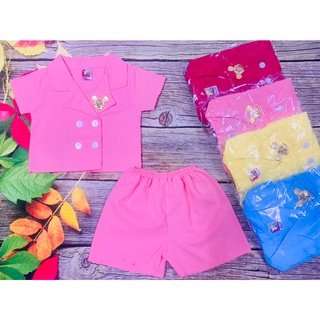 Bộ Lụa Giả Vest Bé Gái (6-14kg) (giao màu ngẫu nhiên)