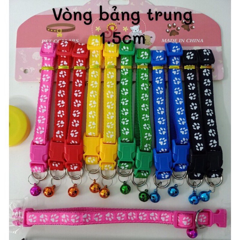 Vòng đeo cổ cho chó mèo 1,5cm