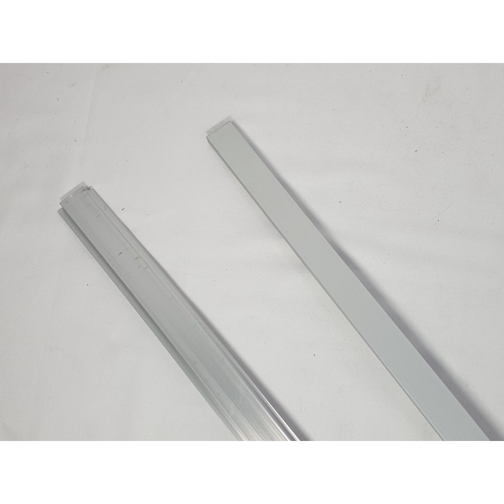 Máng nhôm định hình dài 2m bắt âm hoặc nổi, nắp mica trắng đục phẳng gắn led dán, led thanh-Điện nước gia dụng Hoàng Kim