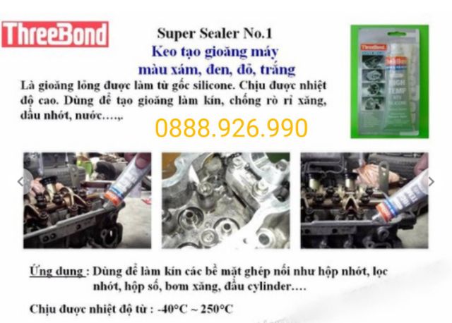 Keo tạo gioăng, ron máy ô tô - Chính hãng threebond , Thái