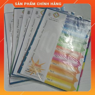 Chia file nhựa 10 lá 1 đến 10 số Dễ Phân Biệt Tiện Lợi