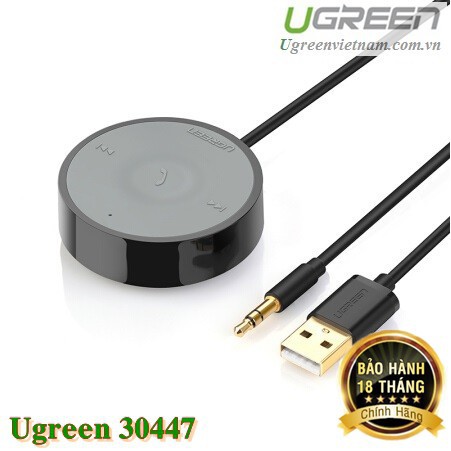 Bộ Bluetooth âm thanh 4.1 Ugreen 30447 kết nối điện thoại trên xe hơi có hỗ trợ Micro CM124