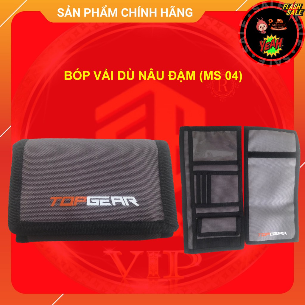 Bóp vải dù NÂU ĐẬM thời trang hàng thanh lý giá RẺ VÔ ĐỊCH (MS04)