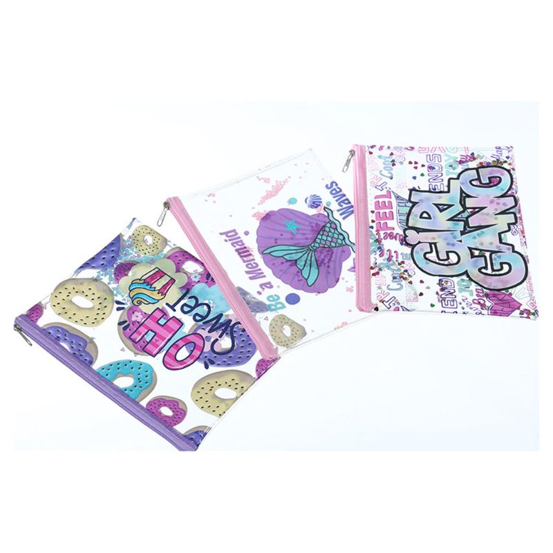 Túi Đựng Mỹ Phẩm Du Lịch Bằng PVC Trong Suốt Họa Tiết Hoạt Hình WMMB