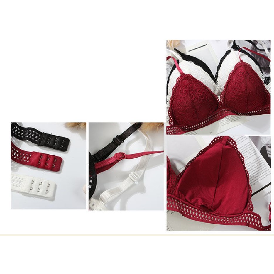 Áo Lót Bra Ren Mềm Mút Mỏng - Áo chip không gọng dây mảnh hàng đẹp shop BUKI