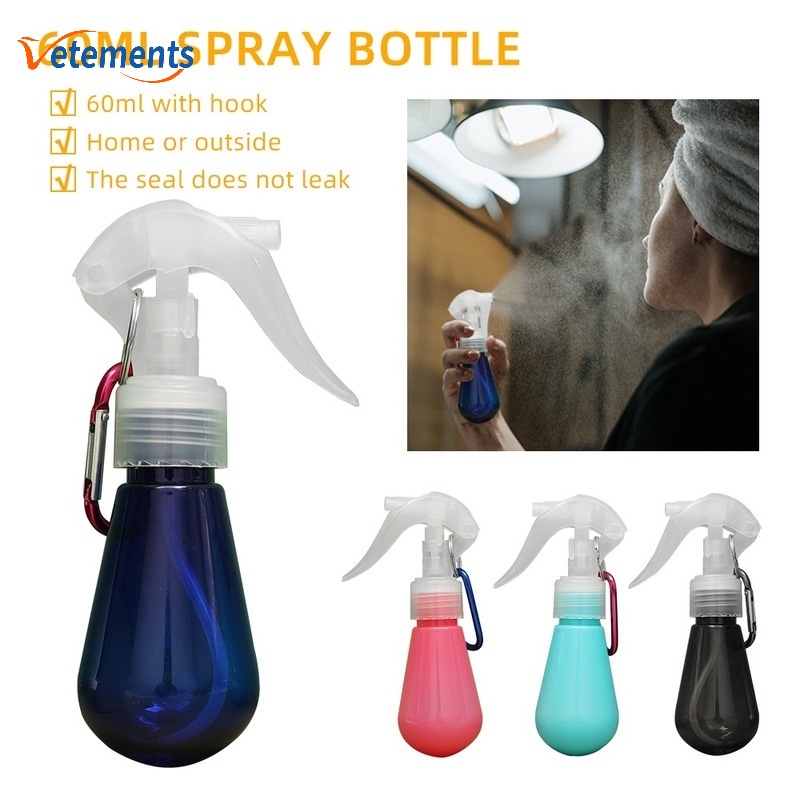 Bình Xịt Nước Hoa 60ml Bằng Nhựa Nhiều Kiểu Khác Nhau Kèm Móc Khóa/Móc Khóa Mang Đi Du Lịch Tiện Lợi