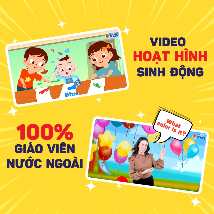 Toàn quốc [E-voucher] Khóa học tiếng Anh Phonics luyện phát âm chuẩn như Tây (1 tháng) - App HOC247 Kids