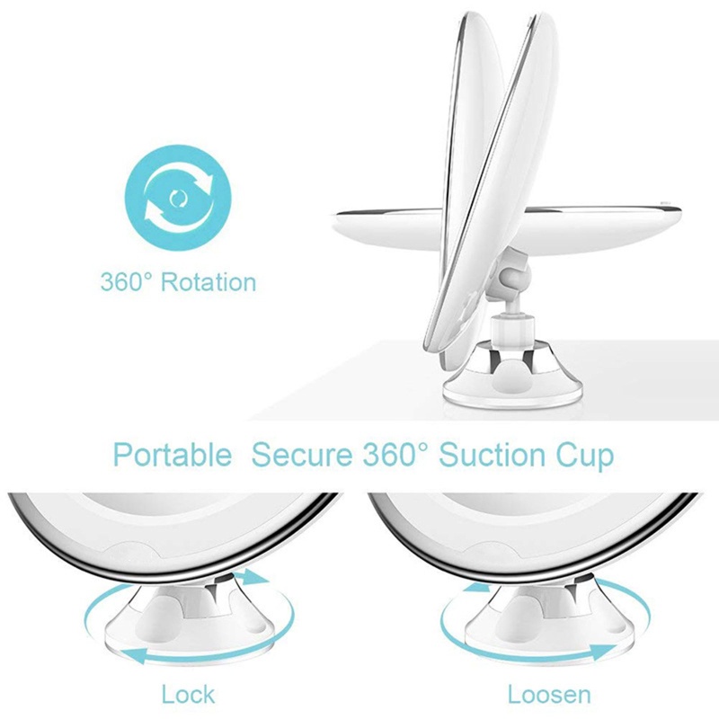 Gương Trang Điểm Phóng Đại Có Đèn LED Tiện Dụng