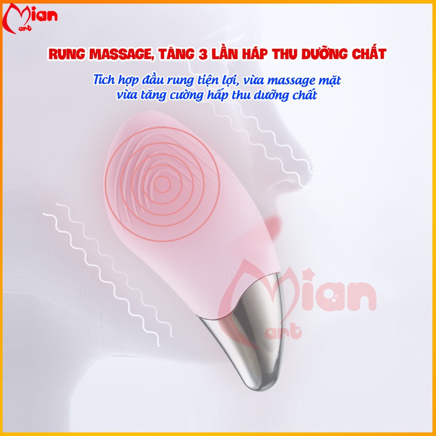 Máy rửa mặt cao cấp Sonic - máy rửa mặt massage nâng cơ mặt tẩy tế bào chết làm sạch MIAN MART