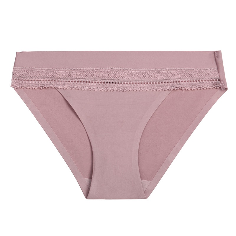 1/ 2 Quần lót FINETOO lưng thấp phối ren thoáng khí dành cho nữ