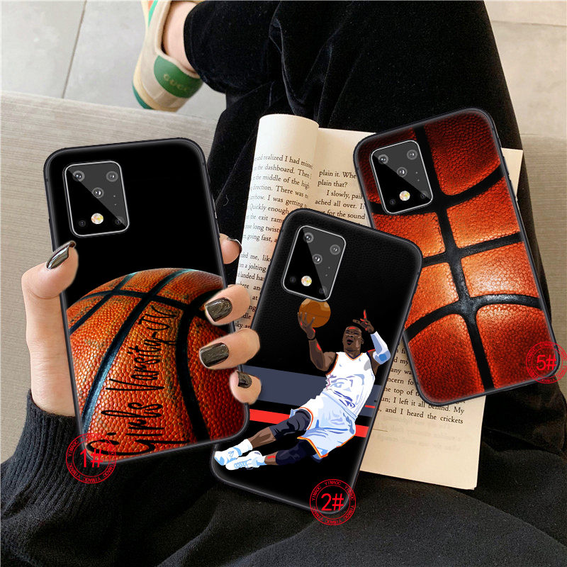 Samsung A31 A42 A02 A12 A32 A52 A72 F62 M62 Soft Case 49C basketball sport
