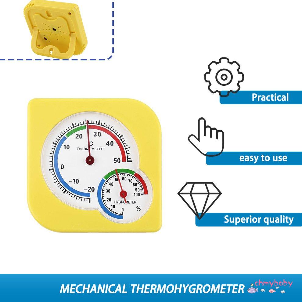 Máy đo độ ẩm cơ khí WS-A7 Trong nhà ngoài trời ẩm ướt Nhiệt kế độ ẩm [8/24]