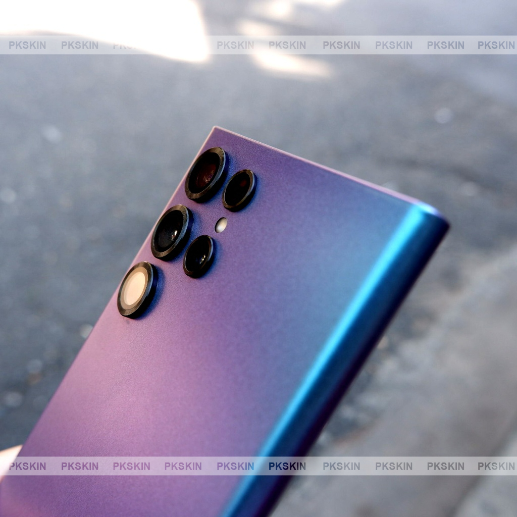Miếng dán skin samsung A51 , A71, A32, A52 , A72 , A53 ,samsung A73 , A33 , A13 , A23 , samsung 22 4G tím chuyển màu